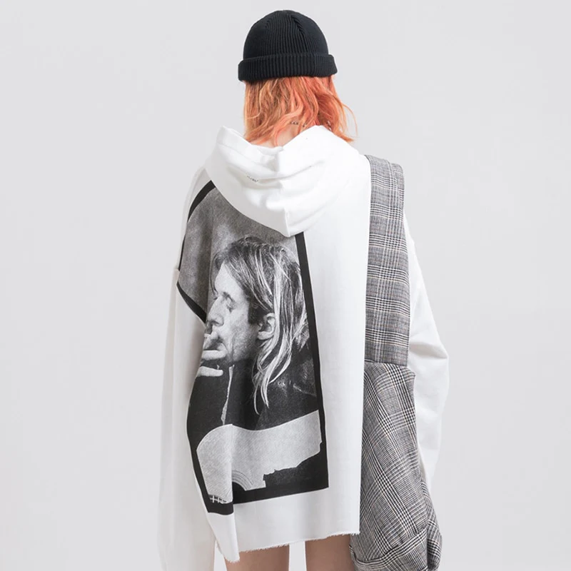 Kurt Cobain Tribute Oversized Cotton Hoodie - Image 11