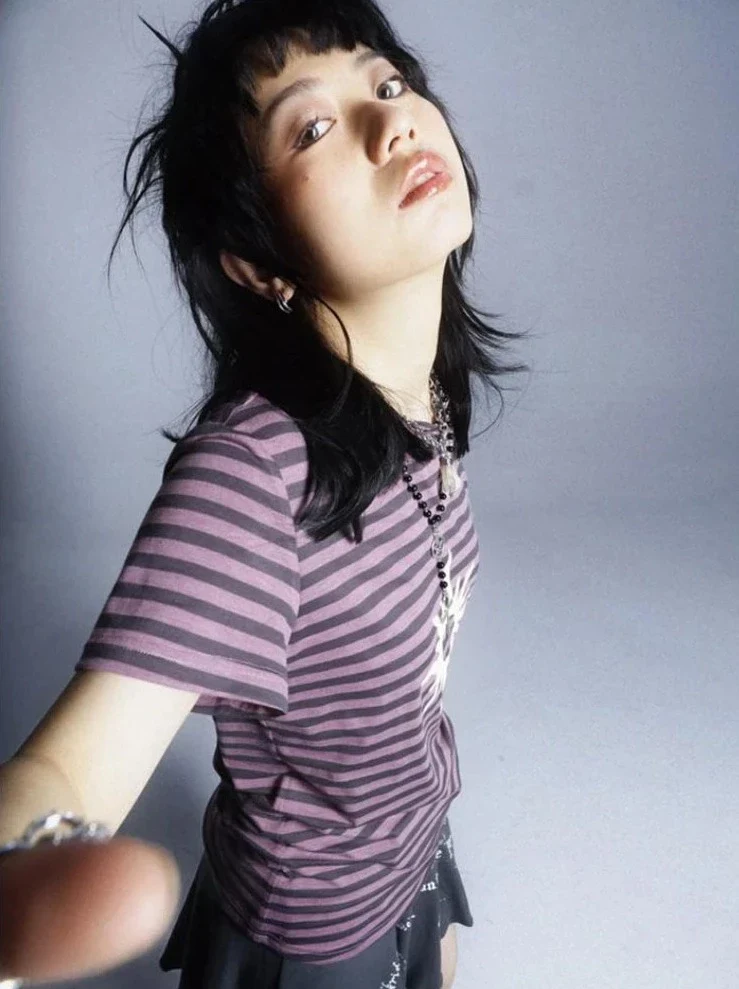 Solar Chic Striped Short Sleeve T-Shirt - Image 6