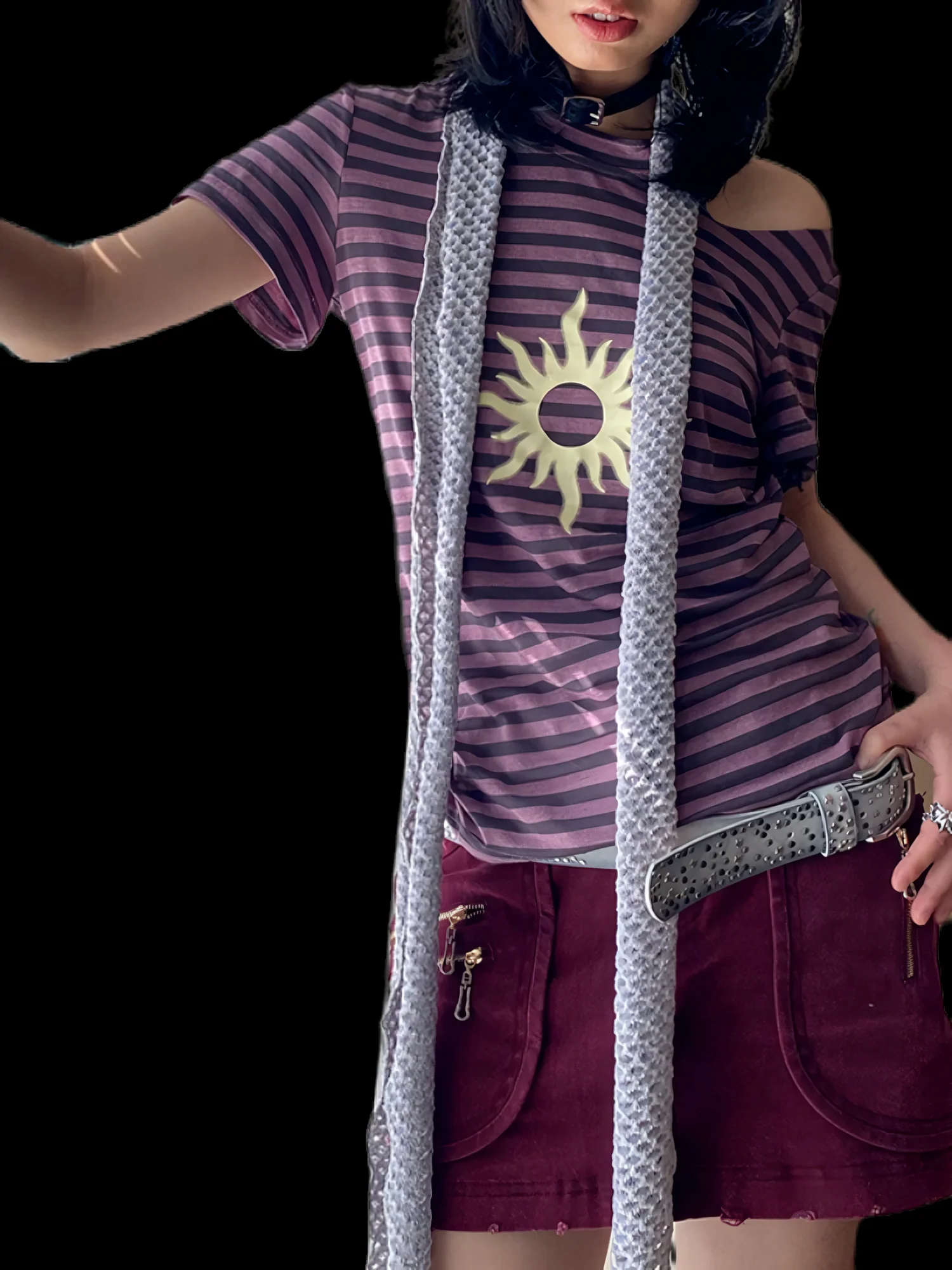 Solar Chic Striped Short Sleeve T-Shirt - Image 8